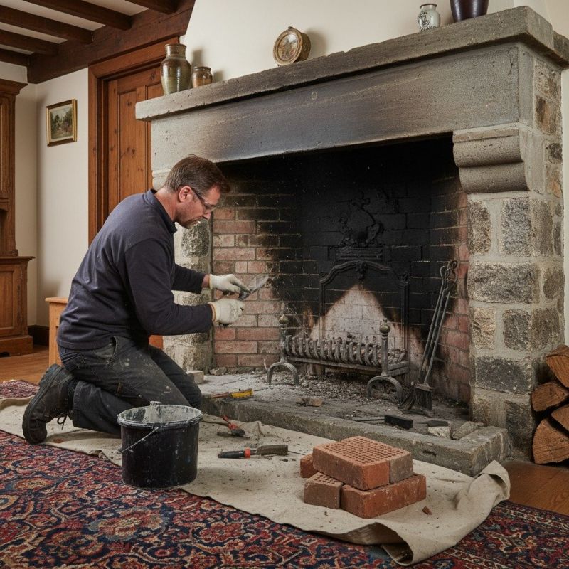 Fireplace Mortar Repair