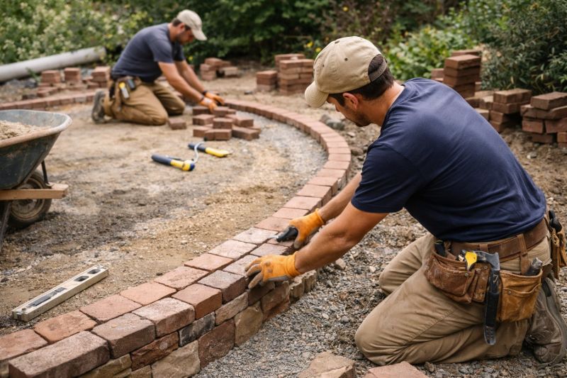 Brick Hardscape Installation in Warwick, RI